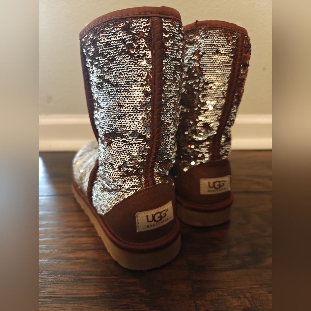 UGG Brown Sequin Boots